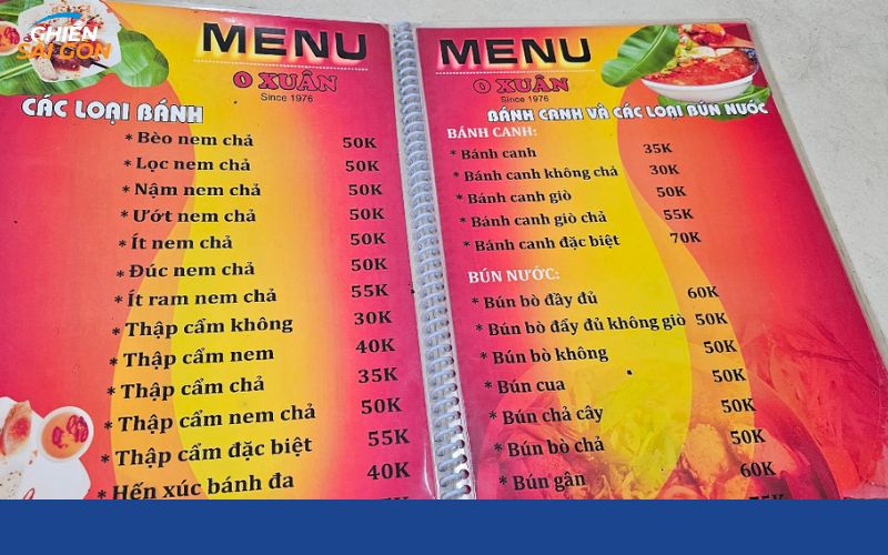 Không gian Bún bò Huế O Xuân Quận 1