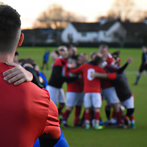 Đội bóng ăn mừng khi đối thủ bị đuổi người