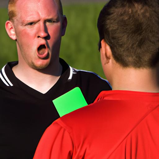 Cầu thủ tranh cãi với trọng tài sau khi nhận thẻ đỏ