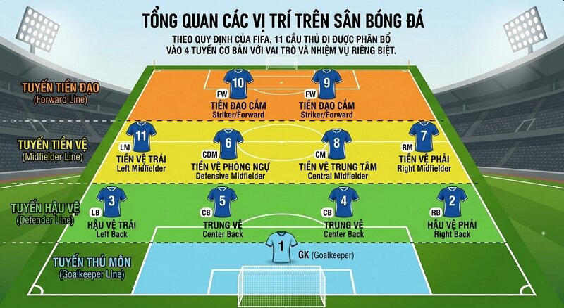 Các vị trí trong bóng đá